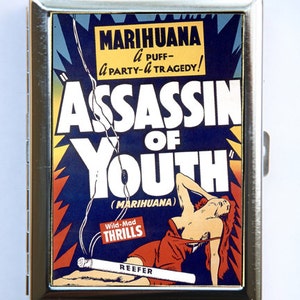 Marihuana-Zigarette Fall Brieftasche Visitenkarte Halter Reefer Zellstoff seltsame Anti-Droge