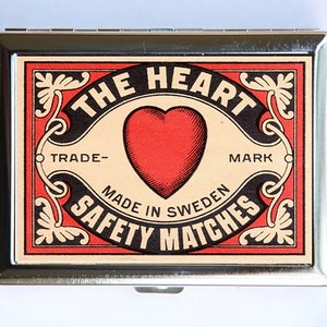 The Heart Sicherheit Match Zigarettenetui Visitenkartenhalter