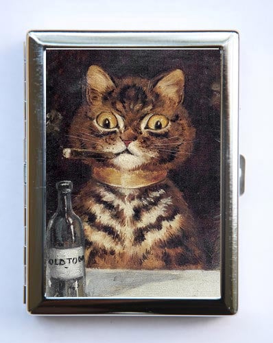  HHB Eclipse Assorted Cat & Dog Pet Design Leatherette Wrapped  Metal Cigarette Case Wallet, Holds 20 King Size Cigarettes, 3102L20PETS (2)  : Health & Household