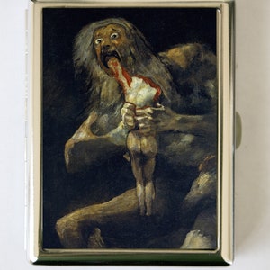 Estuche para cigarrillos Cartera Tarjetero Saturno devorando a su hijo