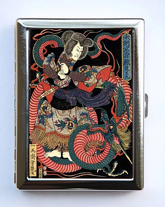 tattoo cigarette case Nothing Lion ~ Colorful Kingsize Design VNTG Pink Pinup Tattoo Starlet