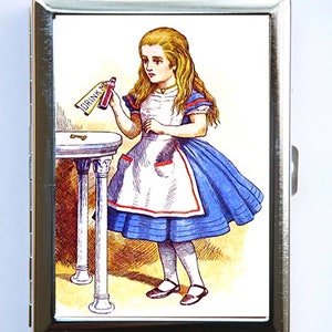 Alice im Wunderland Zigarettenetui Geldbörse Visitenkartenetui DRINK ME viktorianisches Märchen diy