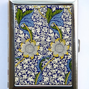 Jugendstil Floral Muster Zigarette Fall ID Fall Brieftasche Visitenkarte Halter
