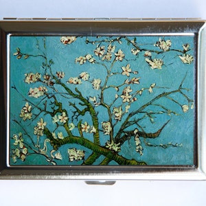 Almond Blossoms Cigarette Case Wallet Business Card Holder fine art painting van gogh
