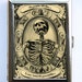 Memento Mori Skeleton Cigarette Case Wallet Business Card Holder psychobilly gothic punk odd death 