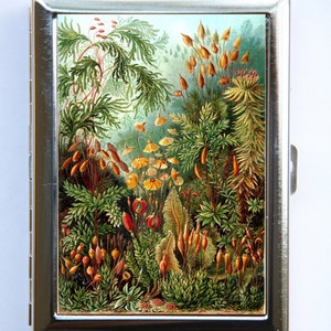 Tropische Blumen Zigarette Fall Brieftasche Visitenkarte Halter niedlich kitsch botanische Hipster