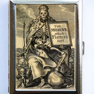 Mirror Which Flatters Cigarette Case Wallet Business Card Holder