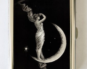 The Universal Favorite Moon Stars Cigarette Case Wallet Business Card Holder