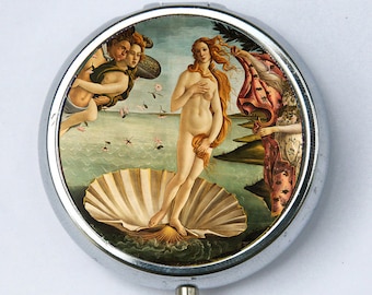 La naissance de Venus Botticelli pillbox Pill box titulaire de l’art classique