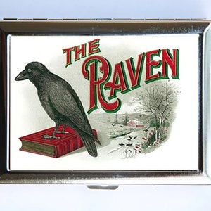Estuche para cigarrillos The Raven, billetera, tarjetero de visita