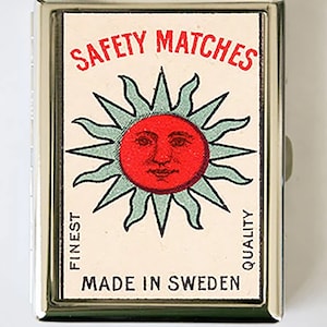 Sun Sicherheit Match Zigarettenetui Brieftasche Visitenkartenhalter