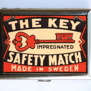 El titular de la tarjeta de visita Key Safety Match Cigarette Case Wallet