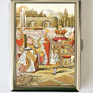 Alice im Wunderland Königin Zigarettenetui Brieftasche Visitenkartenhalter