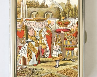 Alice in Wonderland Queen Cigarette Case Wallet Business Card Holder