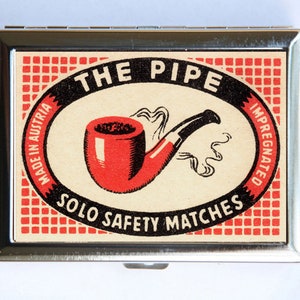 Die Pipe Safety Match Zigarette Fall Brieftasche Visitenkartenhalter