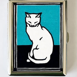 White Cat Zigarettenetui Visitenkartenhalter