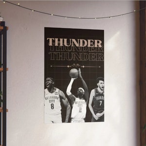 OKC Thunder Shai Chet and Jalen Williams Poster Oklahoma City
