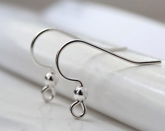 3mm Ball Sterling Silver French Ear Wires F380