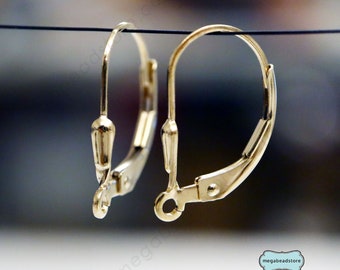 Tear Drop 1/20 14K GF Gold Filled Lever back Ear Wire F18GF