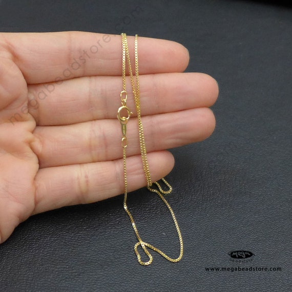 20 inch 6 pcs Gold Box Chains Combo 16 14K Goldfill chains Fine gold chains 18 Wholesale Lot