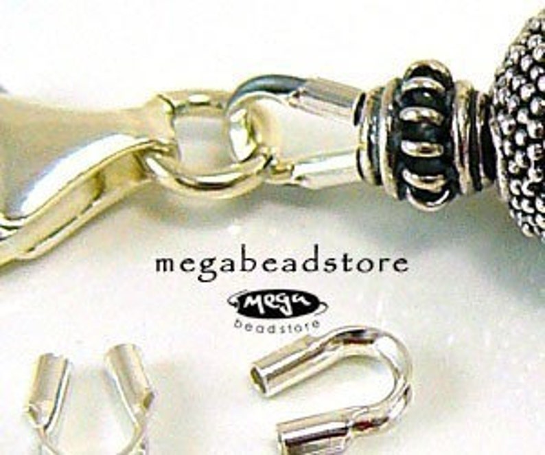 Wire Loop Protector Thimbles 0.021 S, 0.031 M, 0.045 L Sterling Silver Beading F124 image 5