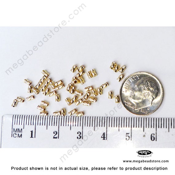 2mm x 2mm Twisted Crimp Tube Beads 14K Gold Filled - 25 piec