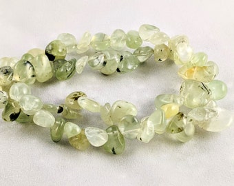 10mm Prehnite Green Stone Beads Polished Random Shape NT2- 16 inch Strand