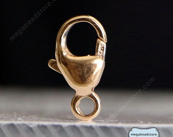 9mm 14K Gold Filled Oval Trigger Clasp Claw F426GF