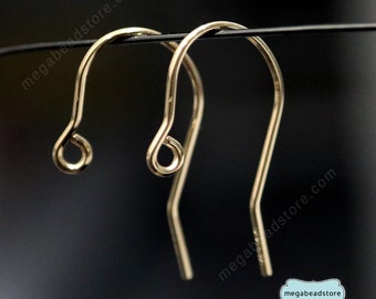 14K GF Gold Filled, Rose Gold Filled French Ear Wires F396GF