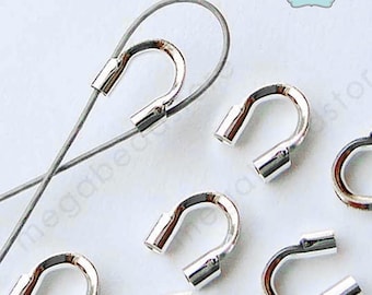 Wire Loop Protector Thimbles 0.021" (S), 0.031" (M), 0.045" (L) Sterling Silver Beading F124