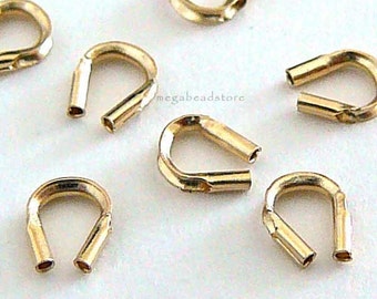 40 pieces 14K Gold Filled Wire Protector Loop Beads F124GF-Small