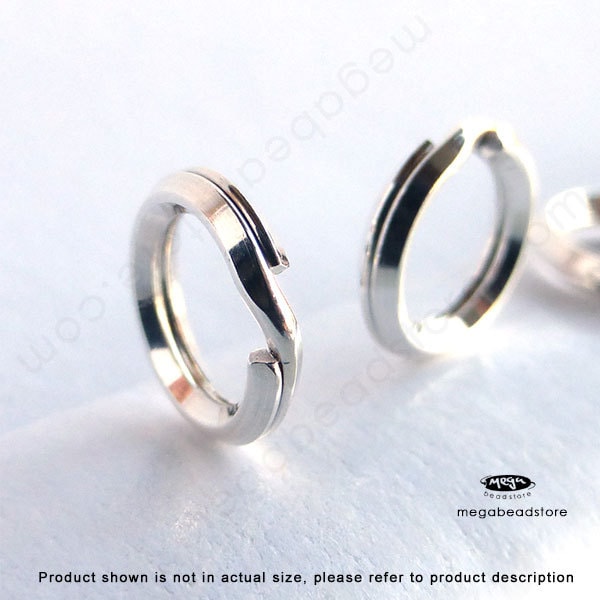 5mm 6mm 7mm 8mm Split Rings 925 Sterling Silver Jump Rings F441