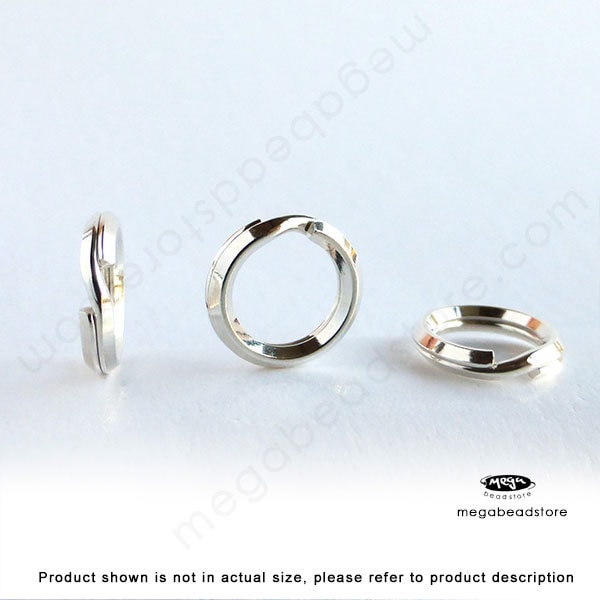 Jump Rings Sterling Silver Solder Filled 5mm (50pc) - Metal Clay