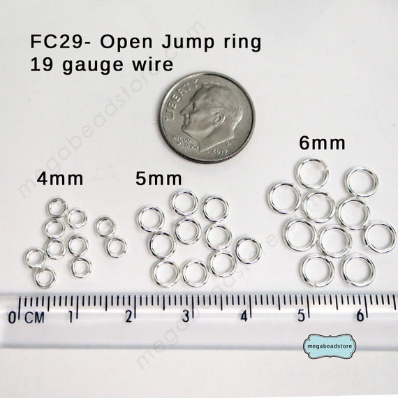Sterling Silver Jump Rings for Jewelry Making 4mm 5mm 6mm 925
