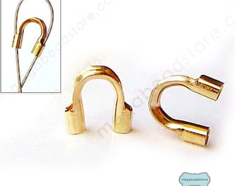 14K GF Wire Guardian Small Medium Large Gold Filled Wire Protector Loop F124GF