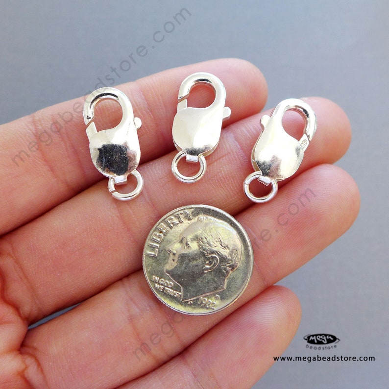 16mm XL Large Trigger Clasps 925 Sterling Silver Lobster Clasp Etsy