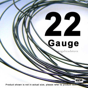 22 Gauge Patina Dark Oxidized Patina 925 Sterling Silver Wire