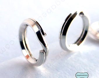 5mm 6mm 7mm 8mm Split Rings 925 Sterling Silver Jump Rings F441