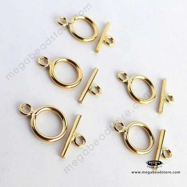 9mm Tiny 14K Gold Filled Toggle Set Clasp T132GF