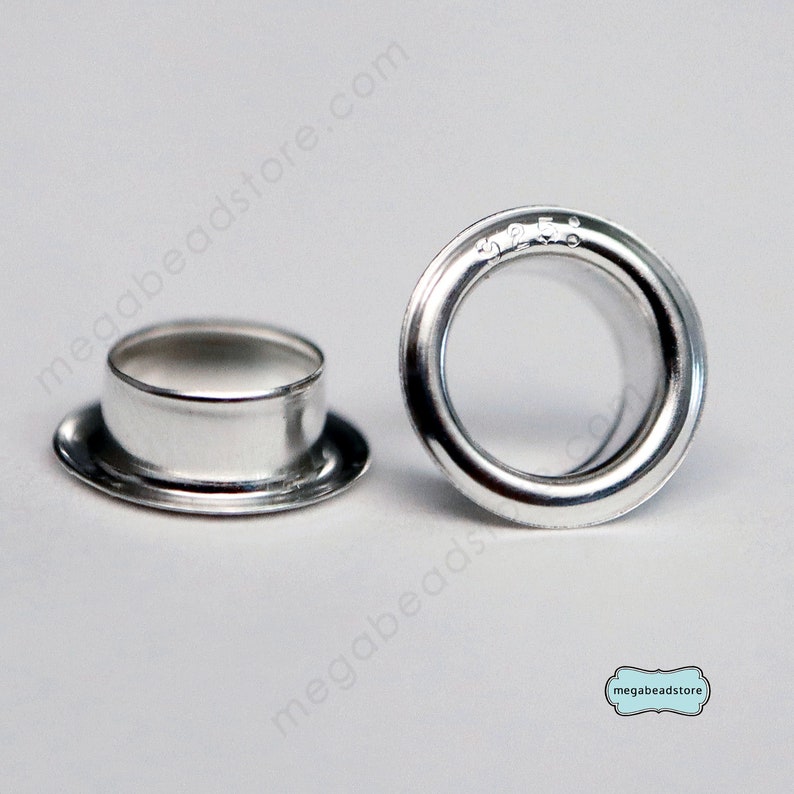100 Pieces 925 Sterling Silver Grommet Eyelet Rivets as Etsy