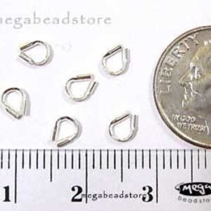 Wire Loop Protector Thimbles 0.021 S, 0.031 M, 0.045 L Sterling Silver Beading F124 image 6