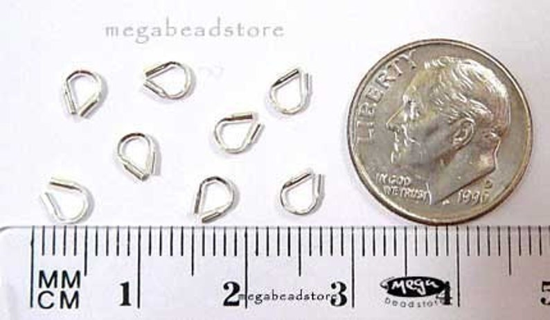 Wire Loop Protector Thimbles 0.021 S, 0.031 M, 0.045 L Sterling Silver Beading F124 image 6