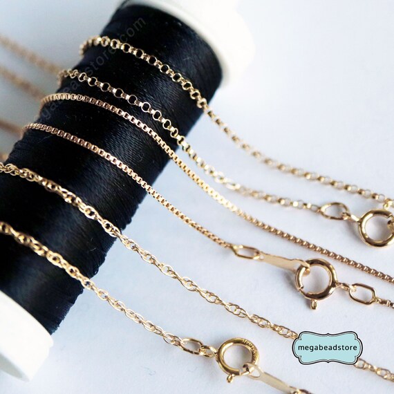20 14K GF Chain Necklace - Etsy 