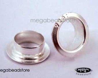 925 Sterling Silver Large Hole End Caps for 5mm Bead Hole F238