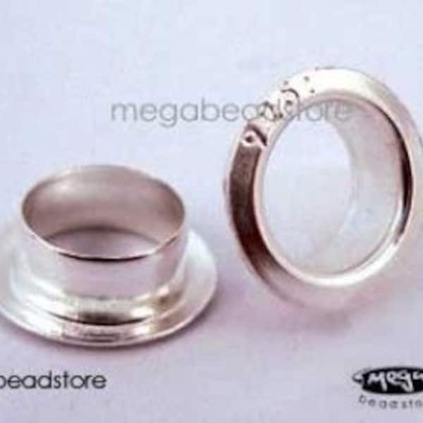 925 Sterling Silver Large Hole End Caps for 5mm Bead Hole F238