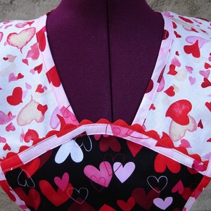 Vintage Style Apron - Hearts - Vintage/Retro/Flirty Style