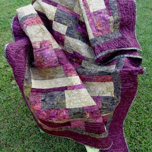 Batik Jewel Tones Lap Quilt - Quiltsy Handmade
