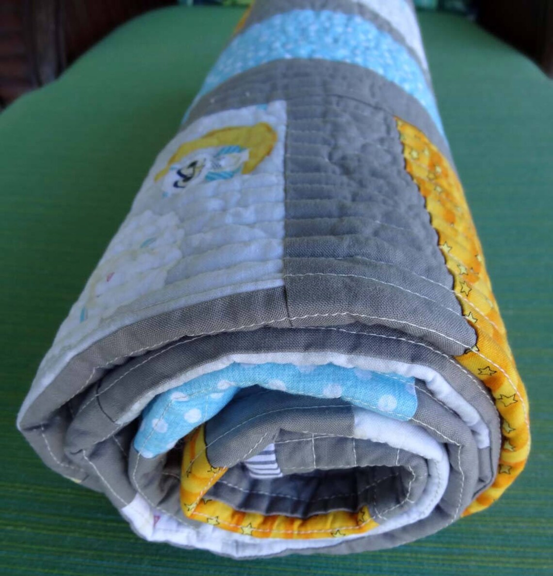 Modern Baby Quilt, Crib Quilt to the Moon & Back Quiltsy Handmade Etsy