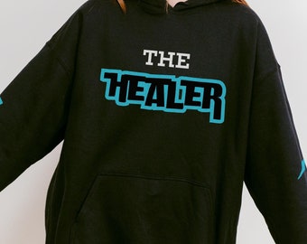 The Healer Video Gamer Hoodie voor Nerdy Fantasy Fan RPG Game Character Profile Gift Shirt met gezegde Gaming Merch voor Geek Gift Rollenspel