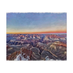 Galleria di stampe su tela del tramonto sul Grand Canyon